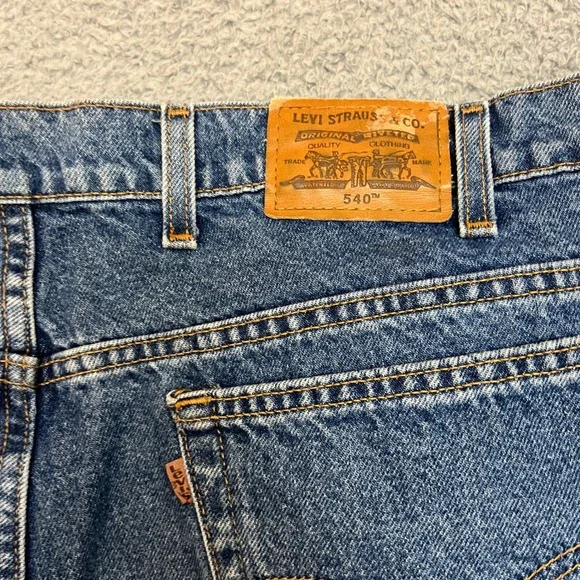 VTG Levis 540 Jeans Mens 44x30 Blue Orange Tab Relaxed Fit Denim Casual Straight